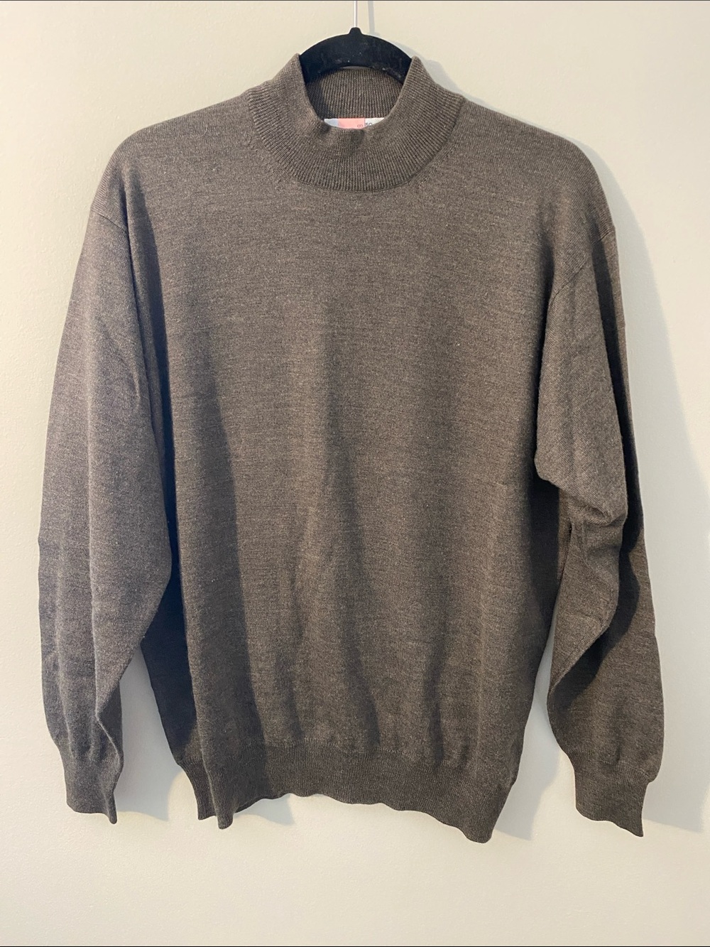Gran Sasso Wool/Silk/Cashmere Blend Men's Turtleneck Sweater - Brown